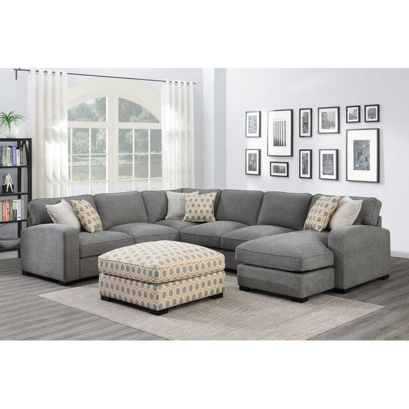 Breydon 140.5" Wide Left Hand Facing Corner Sectional, Storm Gray