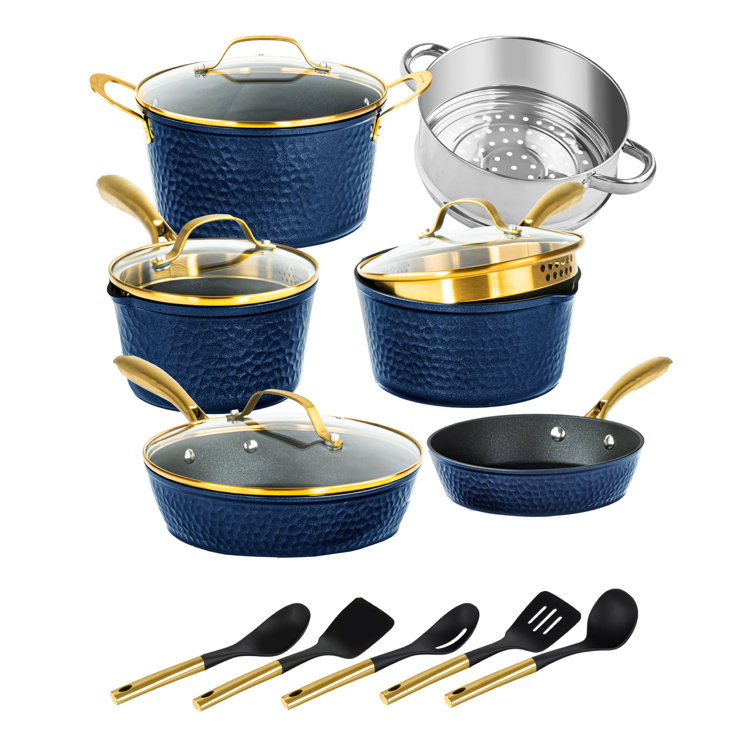 8 Pieces Cookware Set Granite Nonstick Pots and Pans with