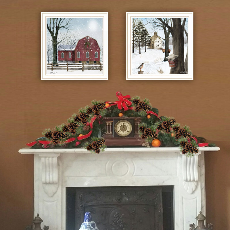 2- Piece Waiting for Spring Framed Wall Art, White