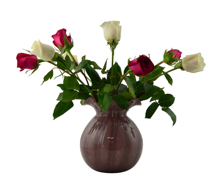 Vase en verre 8 po