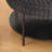 30.9 Upholstered Round Ottoman Coffee Table Foot Rest With Metal Legs-1398779582