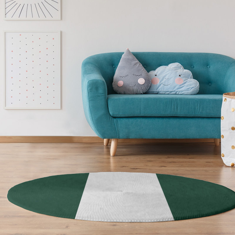 Chenille Indoor Rug, Round 5'