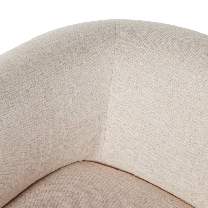 Fauteuil demi-tonneau Rue, Rayon / viscose Dove Crescent