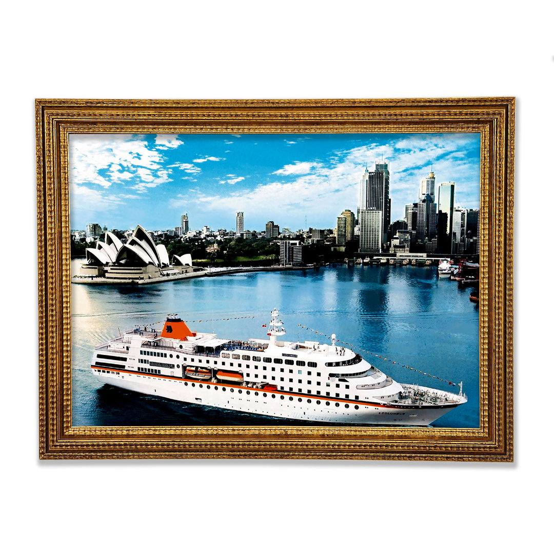 Sydney Harbour Cruise Liner - Einzelner Bilderrahmen Kunstdrucke