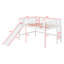 Lit mezzanine en bois massif avec glissade et échelle-582495825