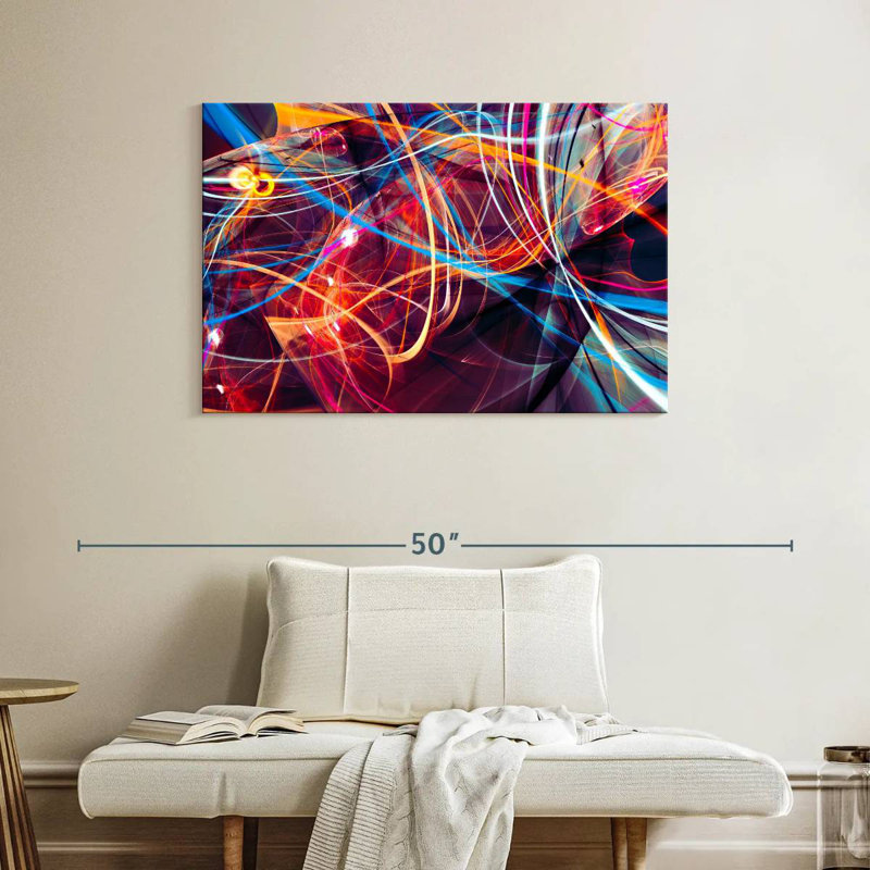 Avery Neon Light Streams, 26" H x 39" W