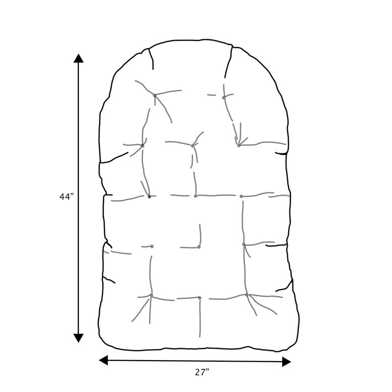 Indoor Sutherland Egg Chair Seat Cushion, Sutherland Peyote