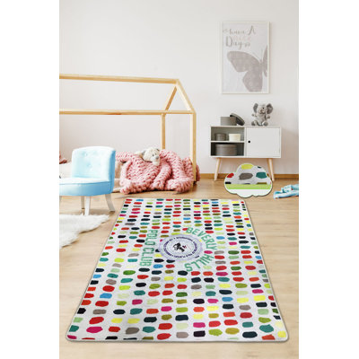 Tapis rouge / bleu / vert en jute tissé à la machine Deepthi