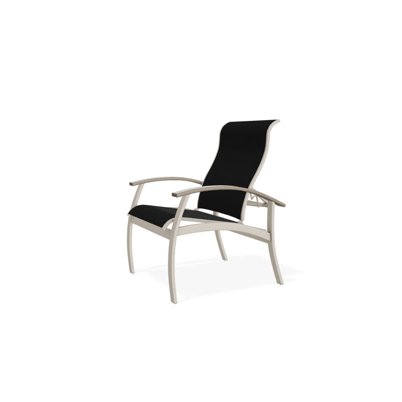 Chaise de patio Askar, Désert, Désert texturé, Noir 5D Sunbrella®