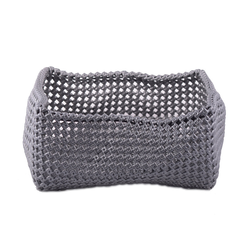 Rebrilliant Basket, Grey/Brown/Blue, 8cm H x 16cm W x 16cm D