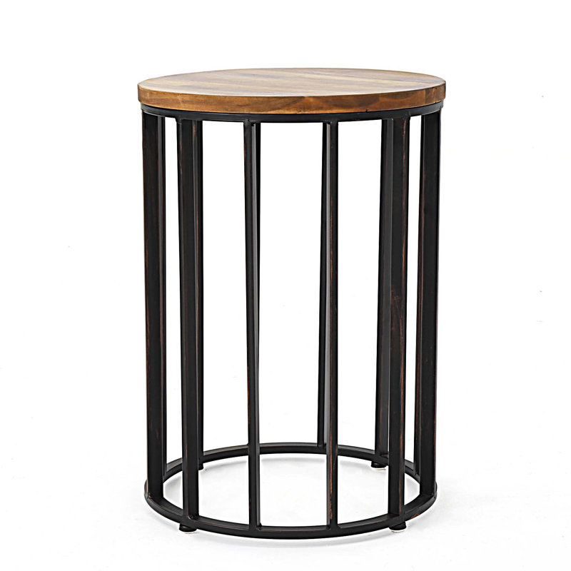 Table d'appoint d'extérieur / d'intérieur avec structure en métal