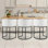 25 in Bar Stool Counter Height Barstool Backrest Kitchen Chair