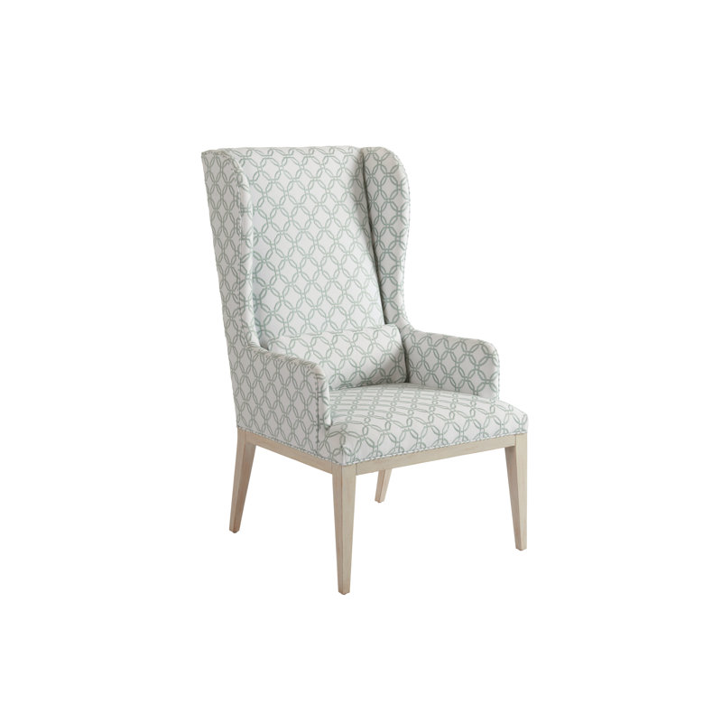Newport 19'' H Upholstered Armchair, Viscose Blend  Gray, Sailcloth