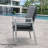 Tincher Light Gray 9-Piece Aluminum Outdoor Dining Set with Sling Set in Midnight Gray