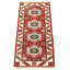 Tapis oriental en laine noué à la main rouge / gris / blanc-1796209779
