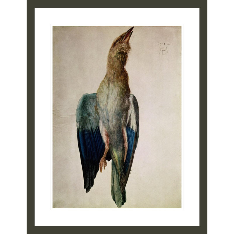 «Blue Crow» par Albrecht Dürer, impression giclée sur cadre, H 29,5 po x l 22,77 po