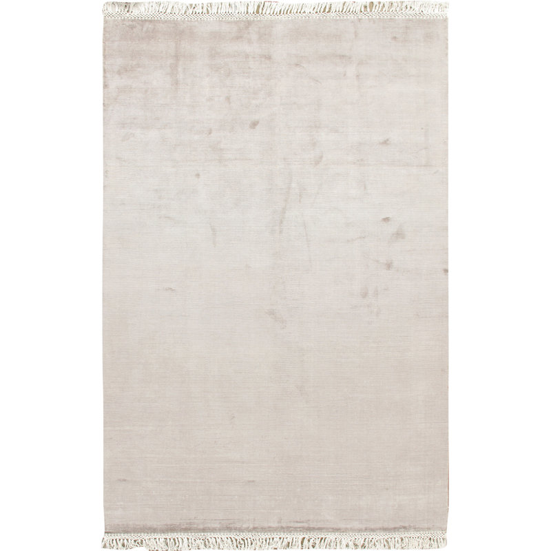 Simplicity Chic Solid Area Rug in Beige, Rectangle 8'2" x 10'