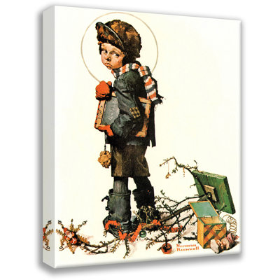 «Back to School» par Norman Rockwell, toile tendue avec châssis