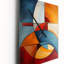 Cubisme géométrique forme I - Horloge murale cubique surdimensionnée-99631576