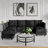 Upholstered Chenille U-Shaped  Modular Sectional Sofa-858565761-858565764