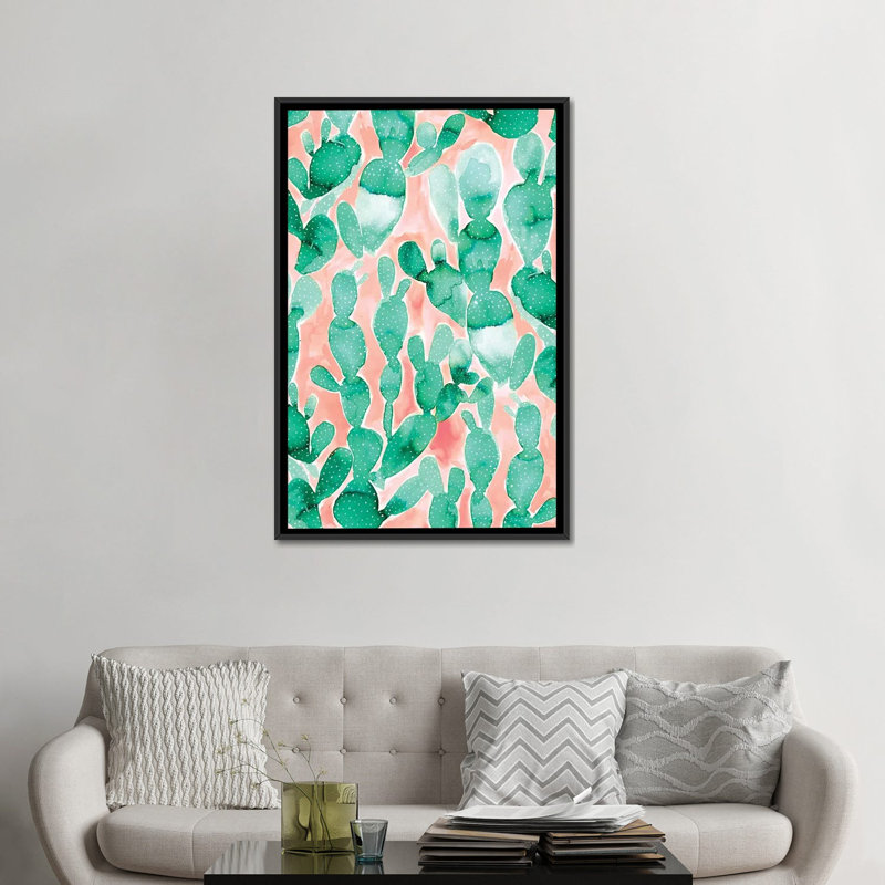 «Paddle Cactus Blush» par Jacqueline Maldonado, reproduction d'art sur toile tendue, H 48 po x l 32 po x P 1,5 po