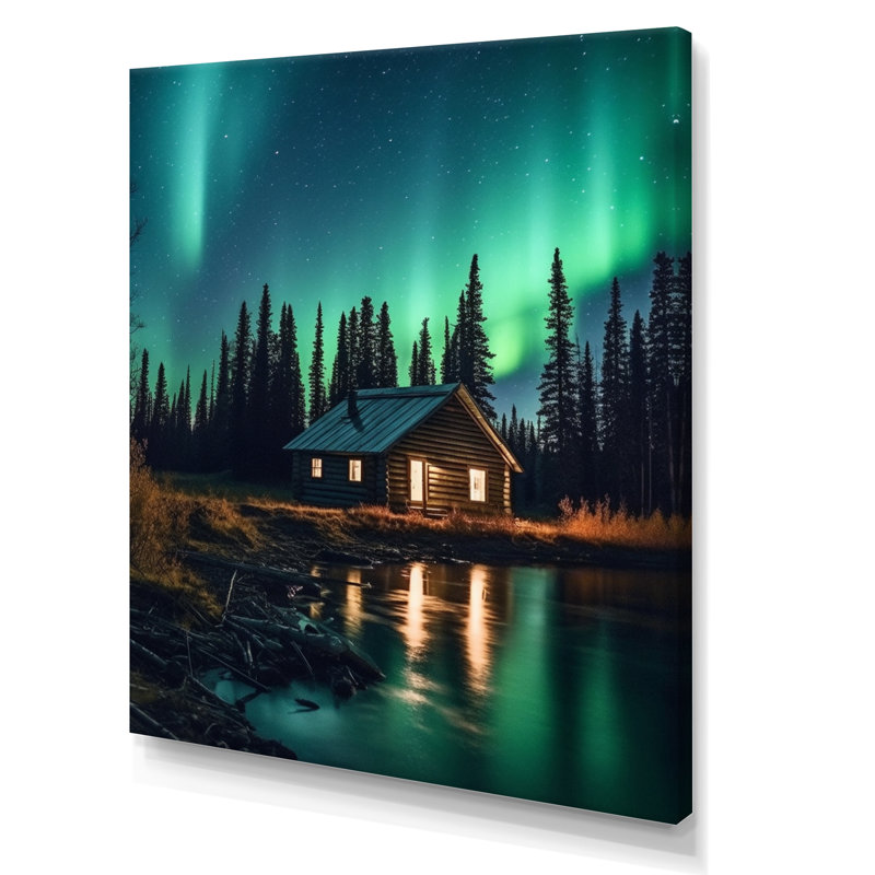 Yukon Northern Lights Beauty VI - impressions sur toile canadiennes, Toile tendue, H 32 po x l 16 po x P 1 po