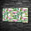 Flamingos Plants - No Frame Print on Canvas