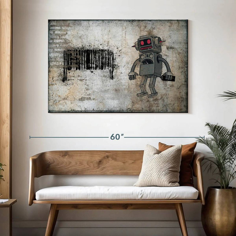 Étiquette de robot Kelan, H 32 po x l 48 po