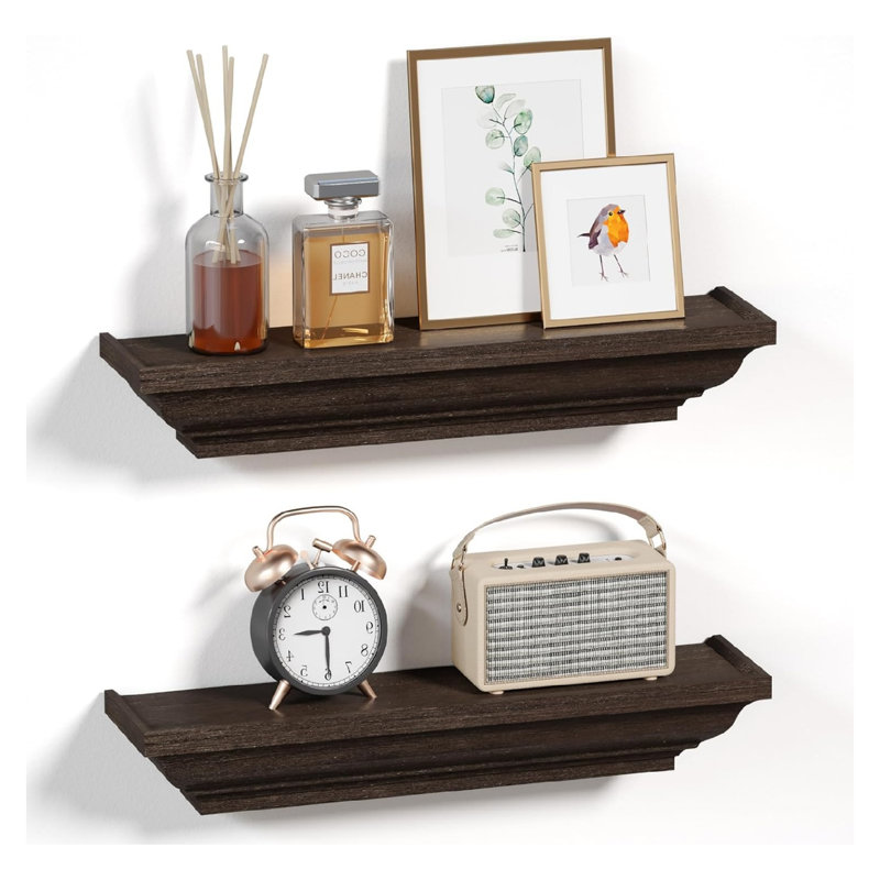 Floating Shelves-Rustic Wall Shelves, Black