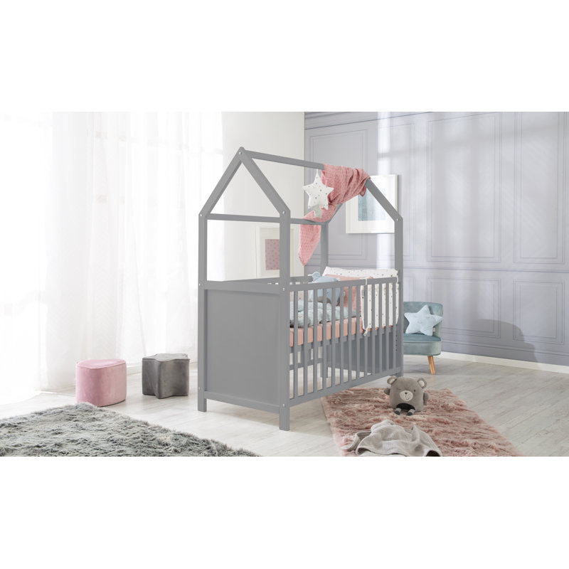 House Cot Bed 60 x 120 cm, Taupe