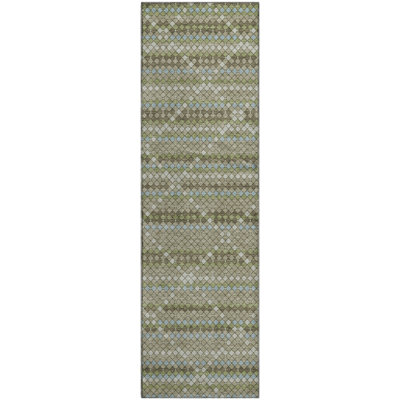 Premium Machine Washable Elize AMF1436 Lattice Rug