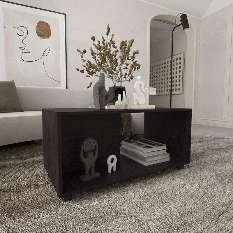Table basse de 36 po de largeur, mobile, rectangulaire Patrick