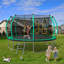 Trampoline 12FT avec enceinte - Trampolines récréatives avec échelle, trampoline extérieur homologué ASTM pour enfants-120886709