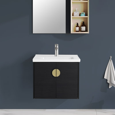 Meuble-lavabo mural avec lavabo 