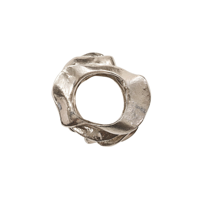 Flux Napkin Ring, Silver