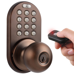 Bouton de porte électronique avec télécommande