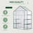 Outsunny 5' X 2.5' X 6.5' Mini Walk-In Greenhouse Kit-116836743