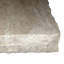 High End Wrought Iron Accent table with Cream Travertine top with Chisel Edge
