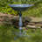 Mattison Metal Pedestal Birdbath-1200573713