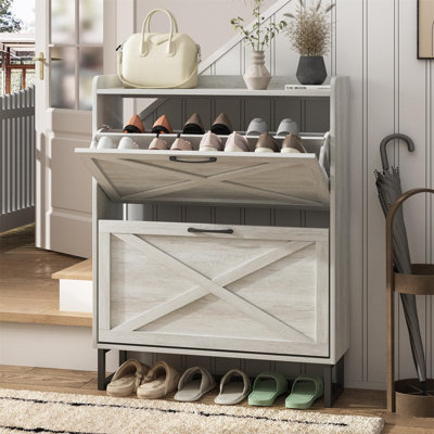 32 Pair Shoe Storage Cabinet