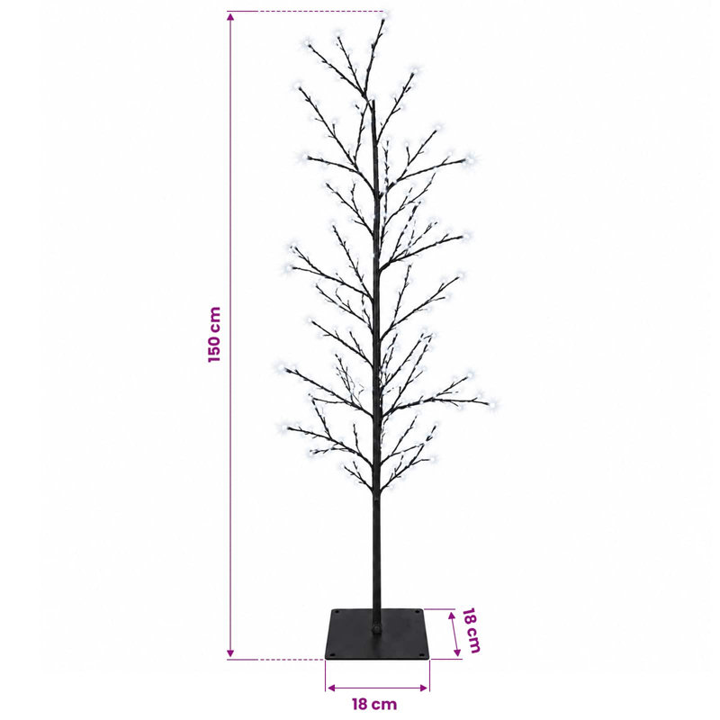 Holiday Lighting, 150 cm, Black (Cold White)