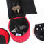Boîte à bijoux 9 po avec rangement caché, conception de chaussures à talons hauts, velours rouge-1215749227