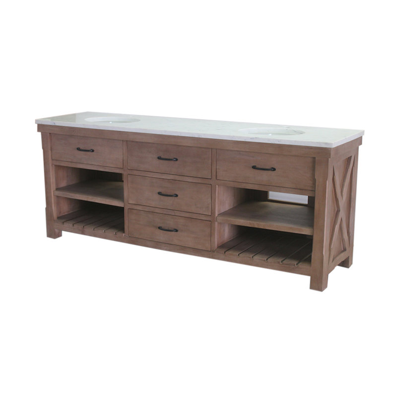 Ensemble de meuble-lavabo double 84 po Amaran