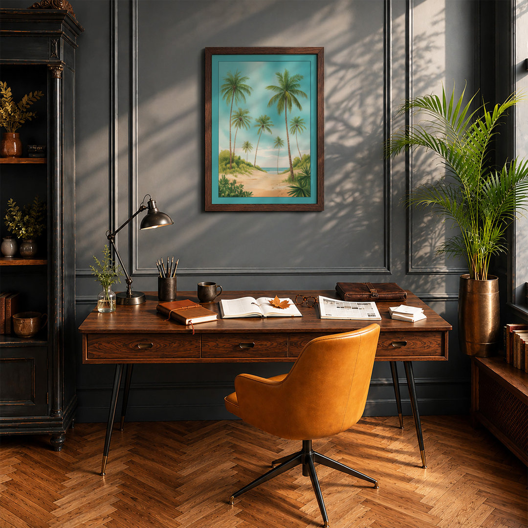 Tropical Paradise Coastal - Framed Print