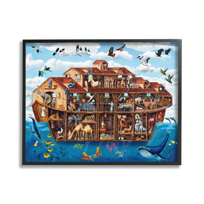 Noah's Ark Animals  Framed Giclee Art by Art Poulin