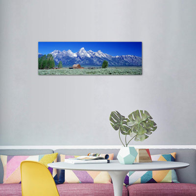 John Moulton Barn, Mormon Row, Grand Teton National Park, Jackson Hole, Wyoming, USA - Print on Canvas