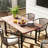 Aveline Extendable Dining Table 47" To 63" - Expandable Table With X-Brace Metal Legs, Smooth Glide Mechanism, Seats 6-8, Space Saving For Small Areas-283322101
