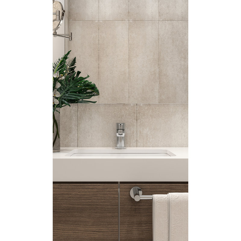 Robinet de lavabo pour salle de bain à poignée simple avec drain Pop, Chrome poli