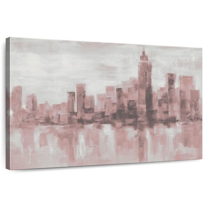 Sirci Misty Day à Manhattan en rose gris, H 20 po x l 30 po