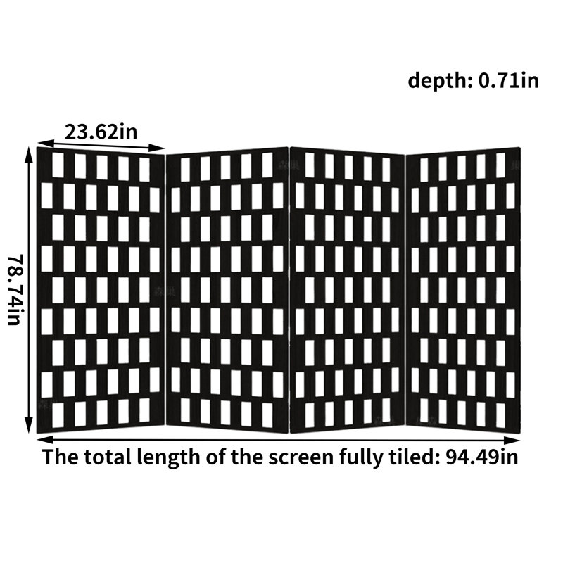Ben, 78.74" H x 94.49" W x 0.71" D